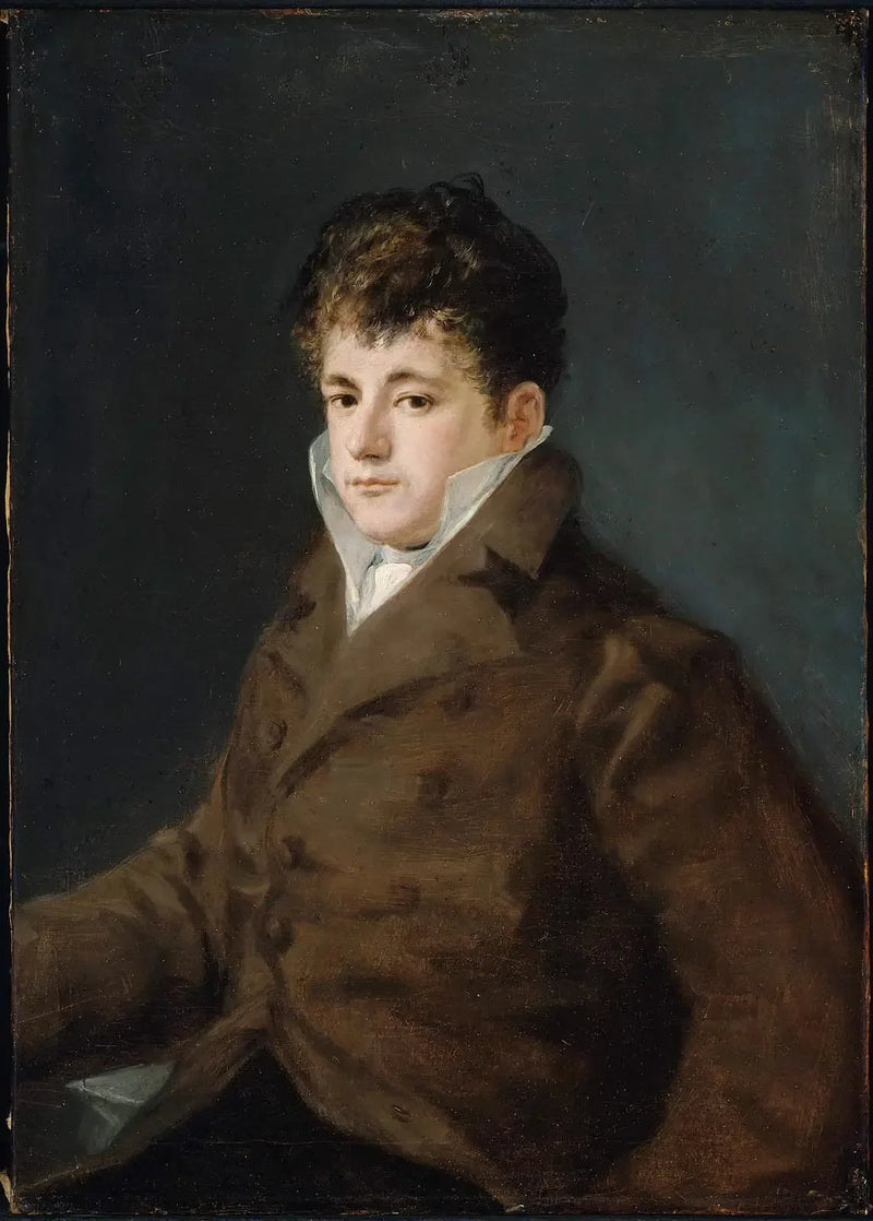 Nuoren miehen muotokuva ruskeassa, ehkä Javier Goya - Francisco de Goya