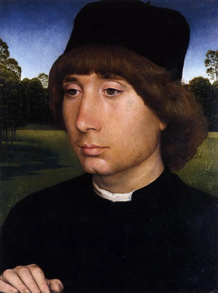Nuoren miehen muotokuva - Hans Memling