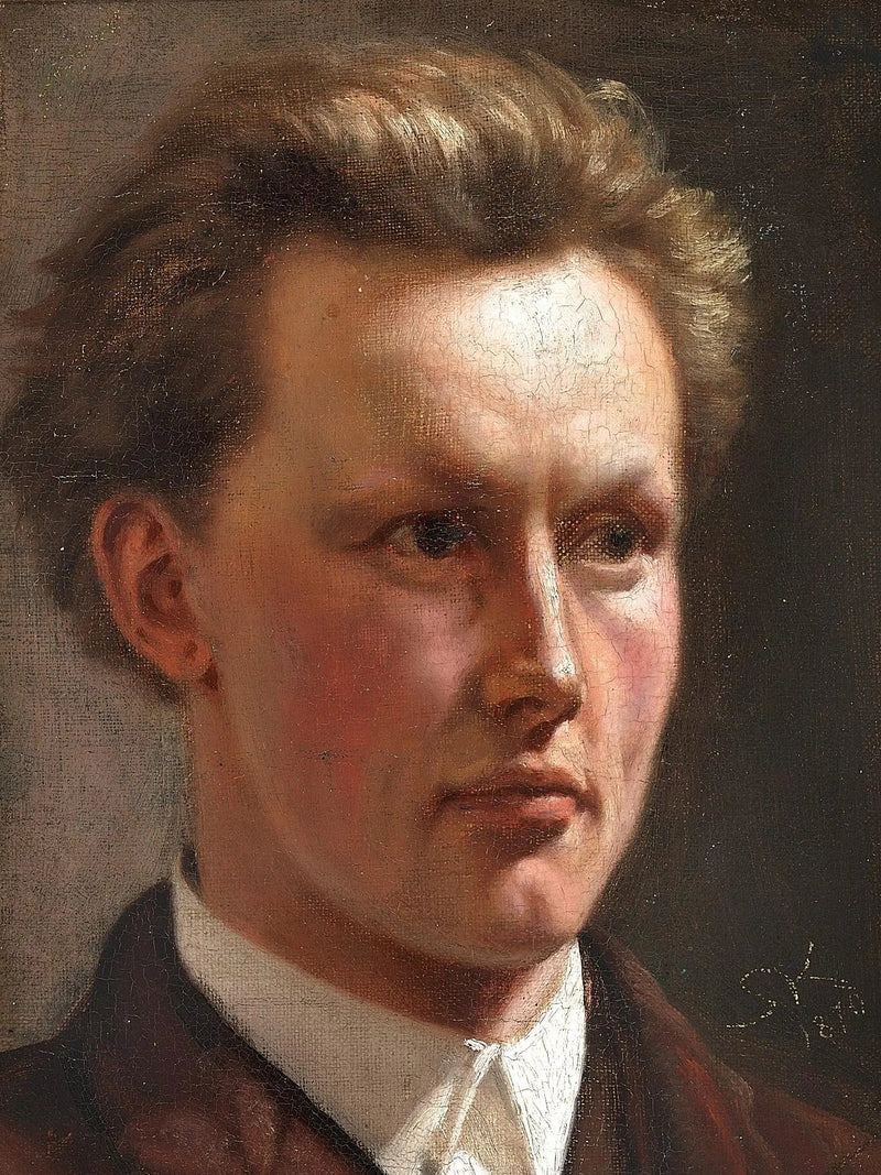 Nuoren miehen muotokuva. - Peder Severin Krøyer