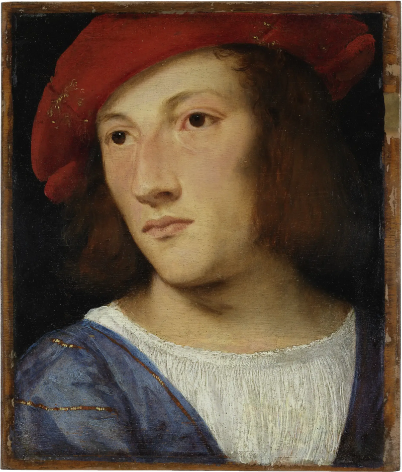 Nuoren miehen muotokuva. - Titian