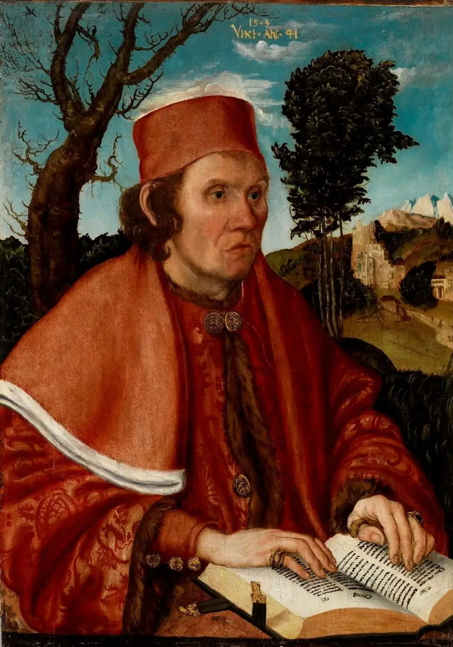 Juristiporträt, todennäköisesti Stephan Reuss, Wienin yliopiston rehtori - Lucas Cranach vanhempi