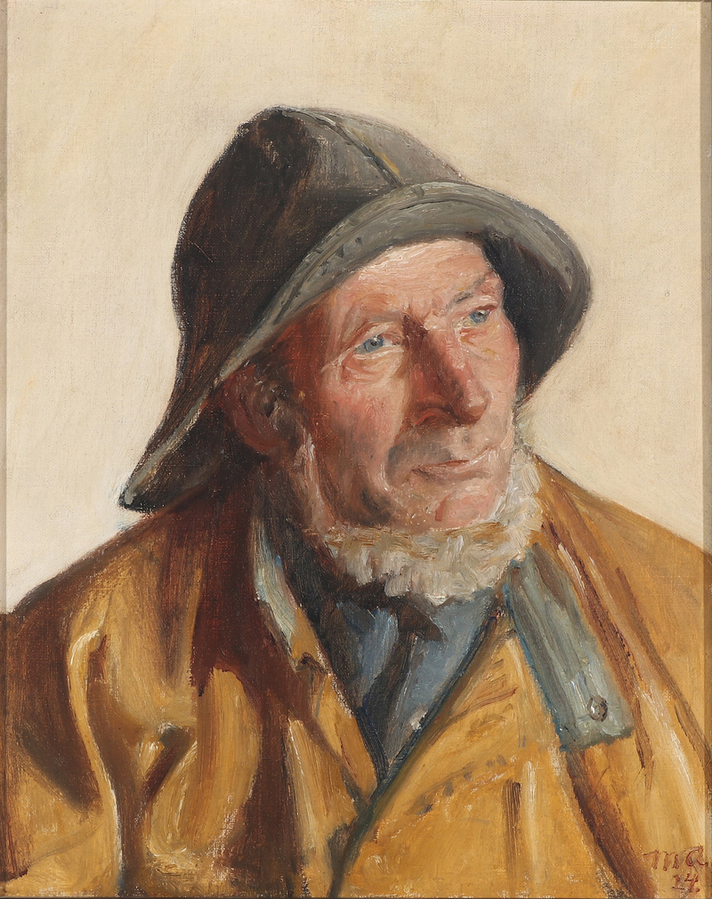 Kalastajan muotokuva. (1924) - Michael Peter Ancher