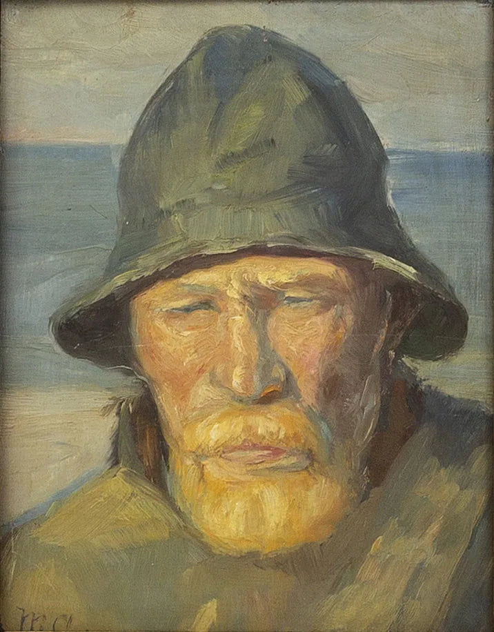 Muotokuva Skagenin kalastajasta. -Michael Peter Ancher