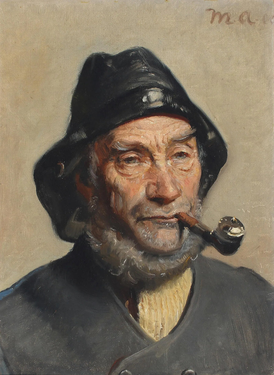 Kalastajan muotokuva. -Michael Peter Ancher