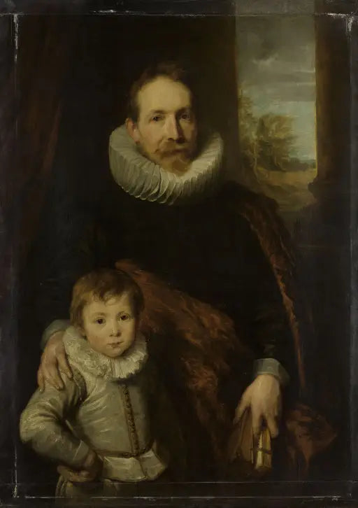 Isän ja pojan muotokuva - Antoine van Dyck