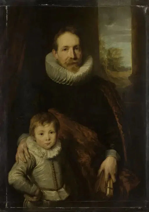 Isän ja pojan muotokuva - Antoine van Dyck