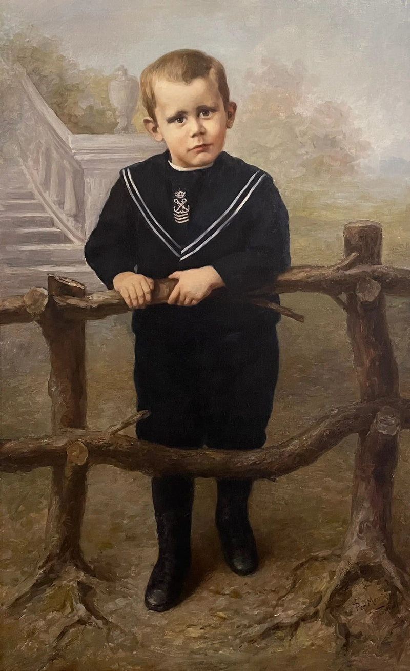 Pienen pojan muotokuva - Piet Mondrian