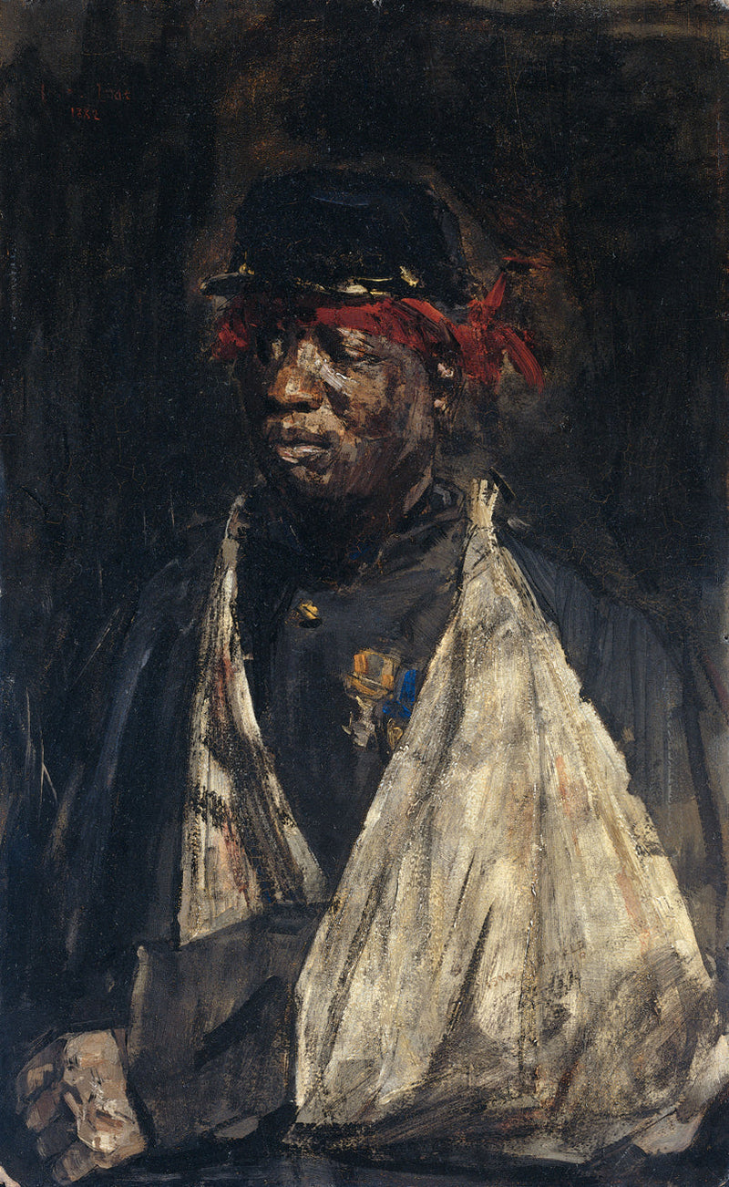 Muotokuva haavoittuneesta KNIL-sotilasta - Isaac Israels