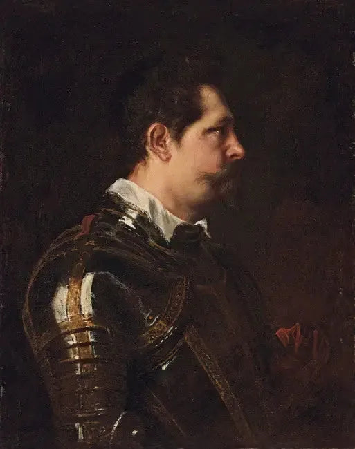 Tuntemattoman italialaisen sotilaan muotokuva - Antoine van Dyck