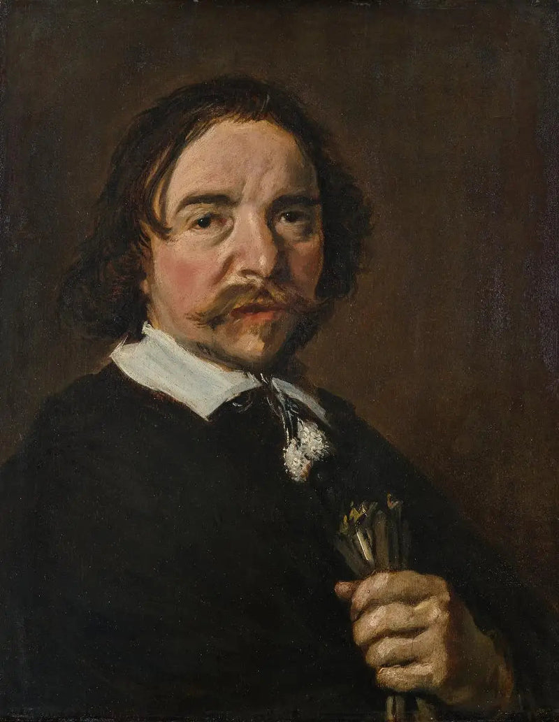 Muotokuva vanhasta miehestä synkän näköisenä - Frans Hals