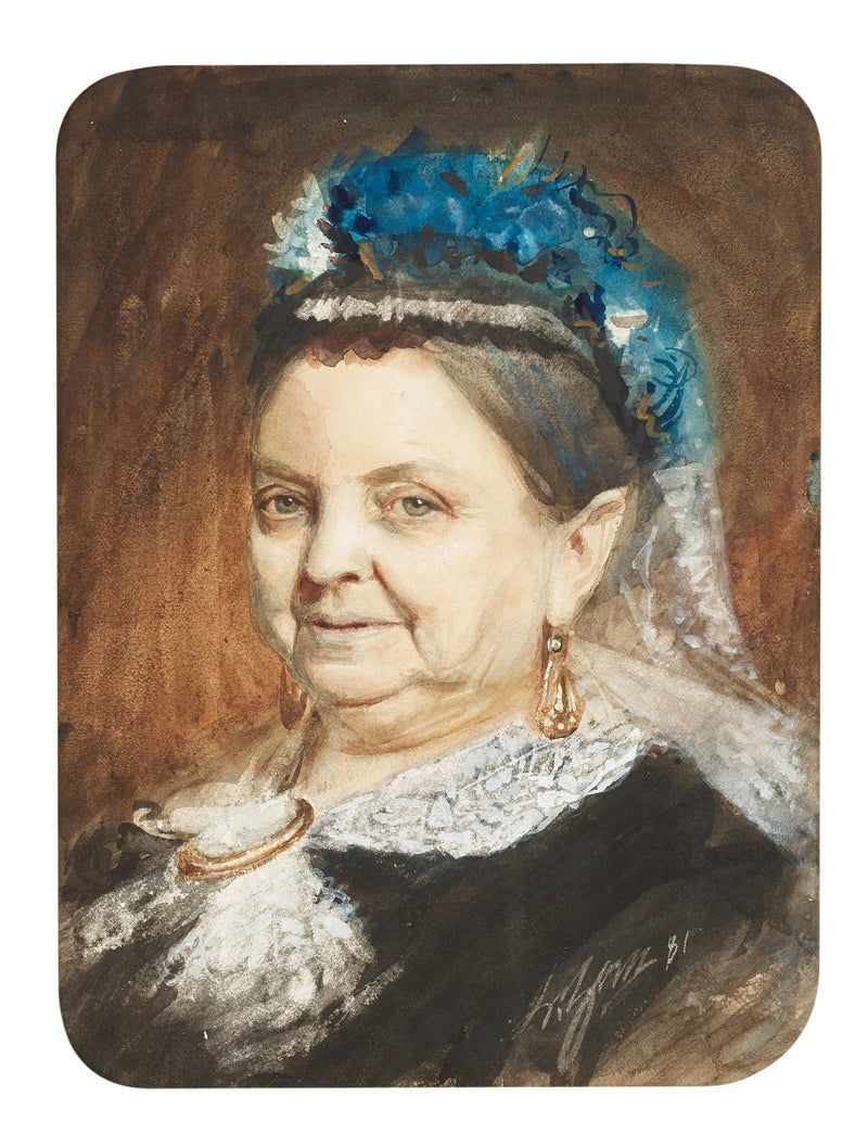 Vanhan naisen muotokuva - Anders Zorn