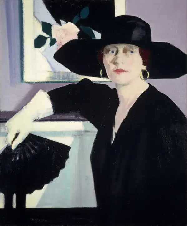 Naisen muotokuva mustalla - Francis Cadell