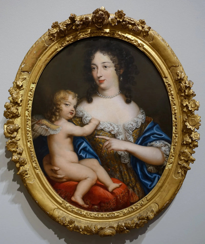 Naisen muotokuva Venus ja Cupidon - Pierre Mignard