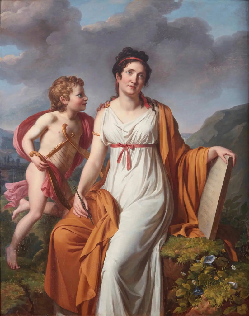 Portraitti naisesta, todennäköisesti Madame de Reiset d'Arques, Sappho - Marie-Guillemine Benoist