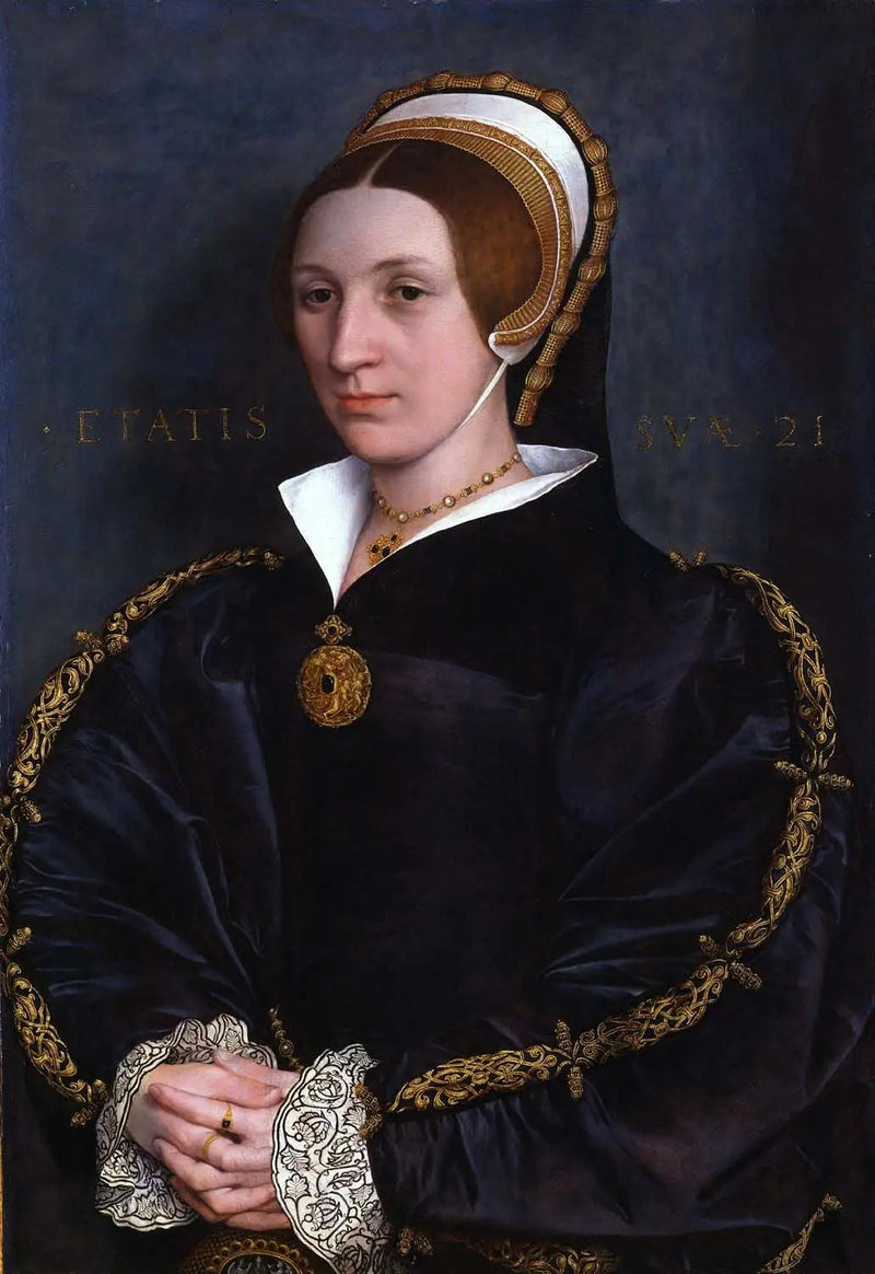 Naisen muotokuva, todennäköisesti Cromwellin perheenjäsen - Hans Holbein nuorempi