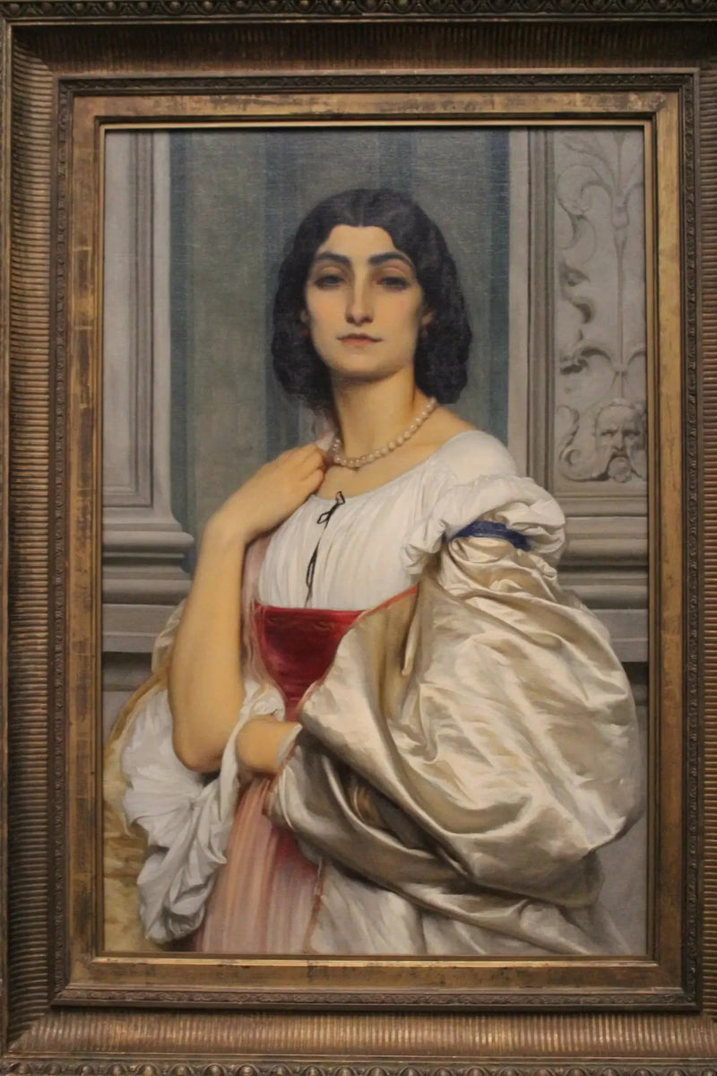 Romanilaisen naisen muotokuva (La Nanna) - Frederic Leighton