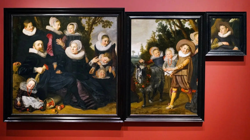 Muotokuva perheestä maisemassa - kolme väliaikaista yhdistettyä fragmenttia - Frans Hals