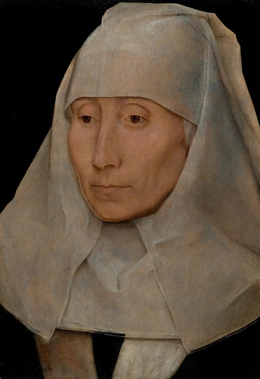 Vanhan naisen muotokuva - Hans Memling