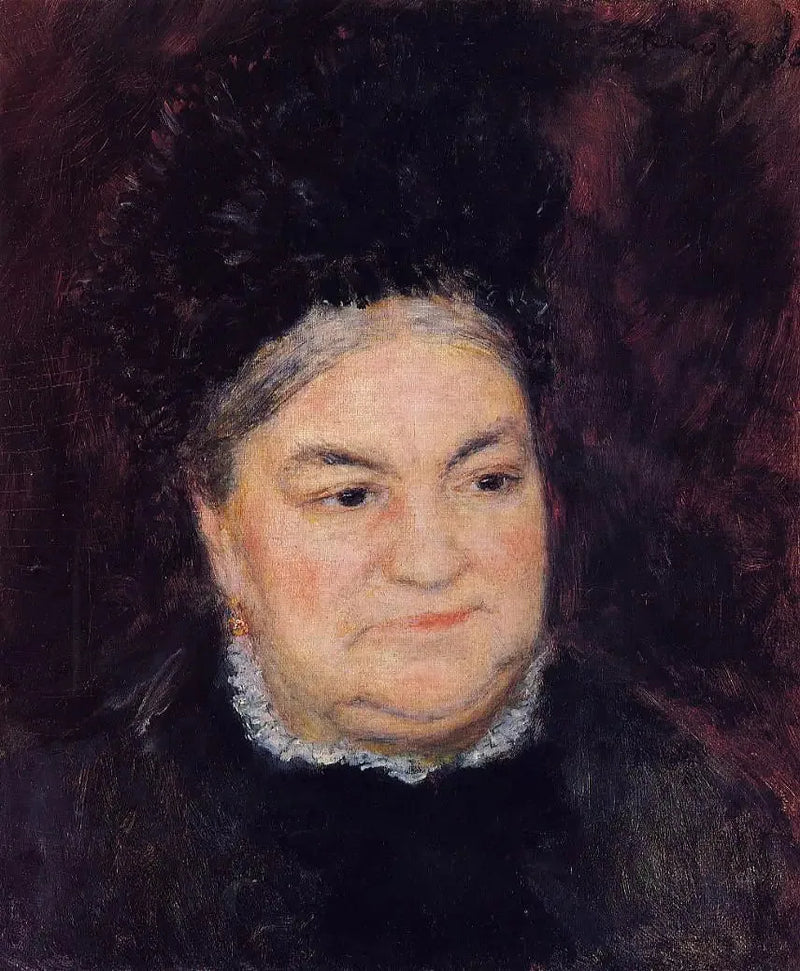 Vanhan naisen muotokuva (Mme Le Cœur) - Pierre-Auguste Renoir