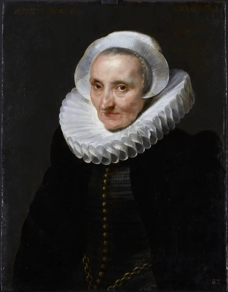 60-vuotiaan naisen muotokuva - Antoine van Dyck
