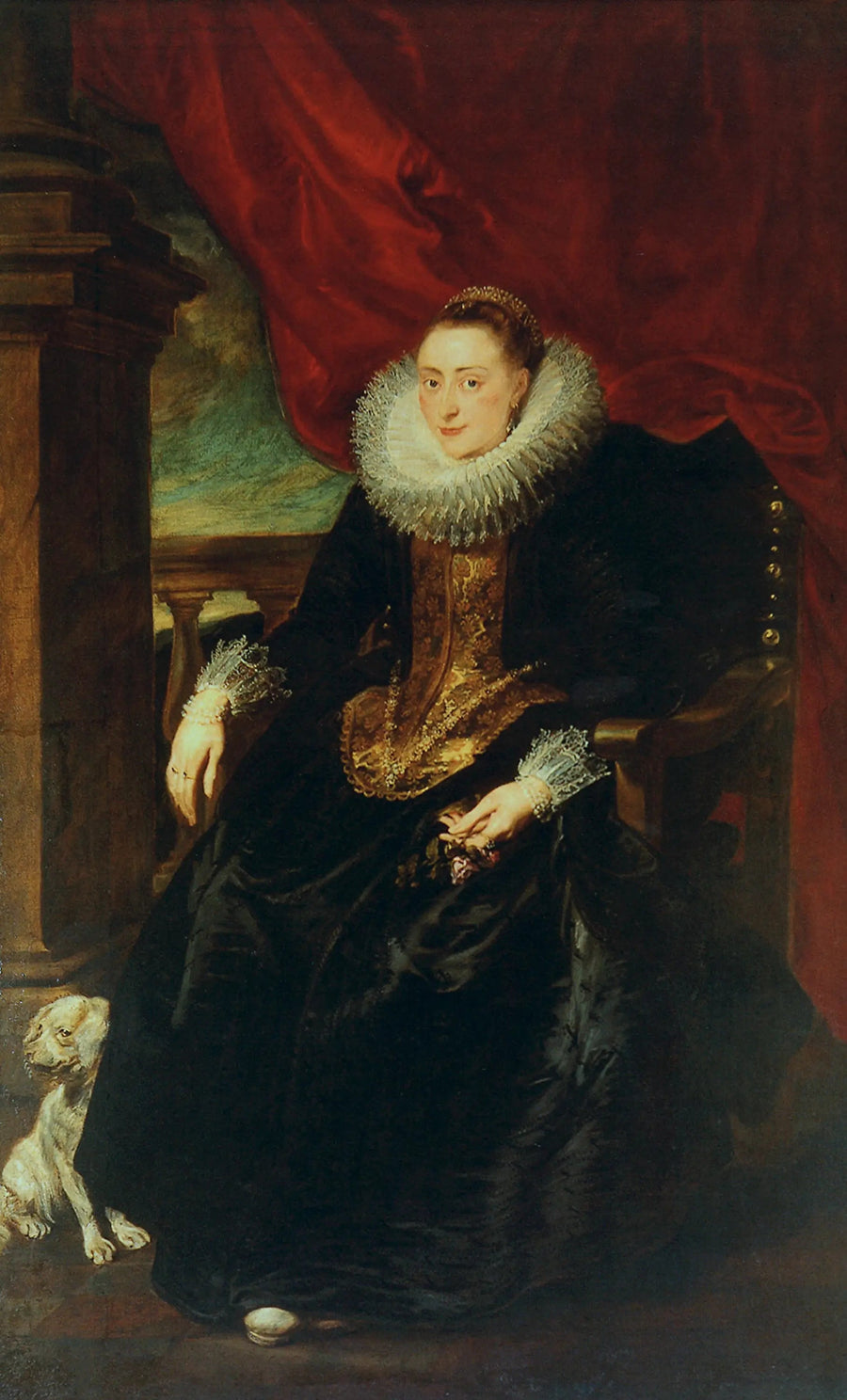 Vinck/Vincque-Perheen Naisen Muotokuva - Antoine van Dyck