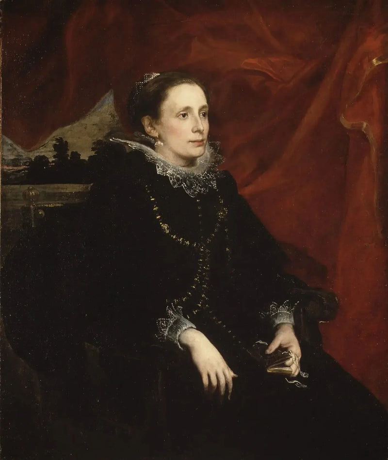 Naisen muotokuva, jota kutsutaan marquise Durazzo - Antoine van Dyck