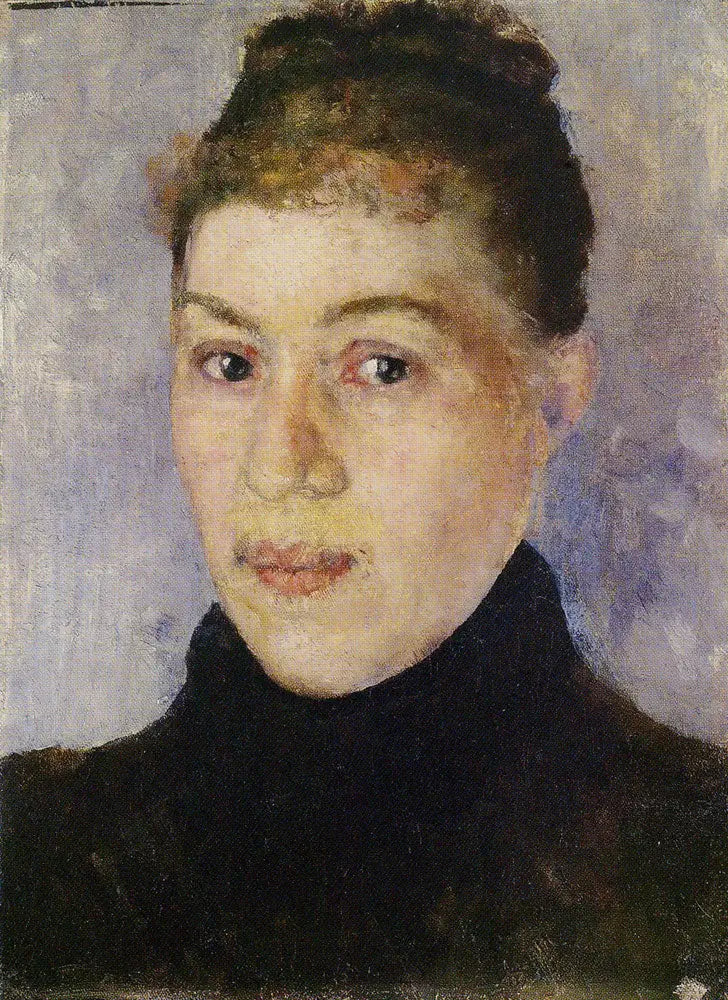 Portrait d'une femme - Edvard Munch image 1 tableau peint à l’huile sur toile