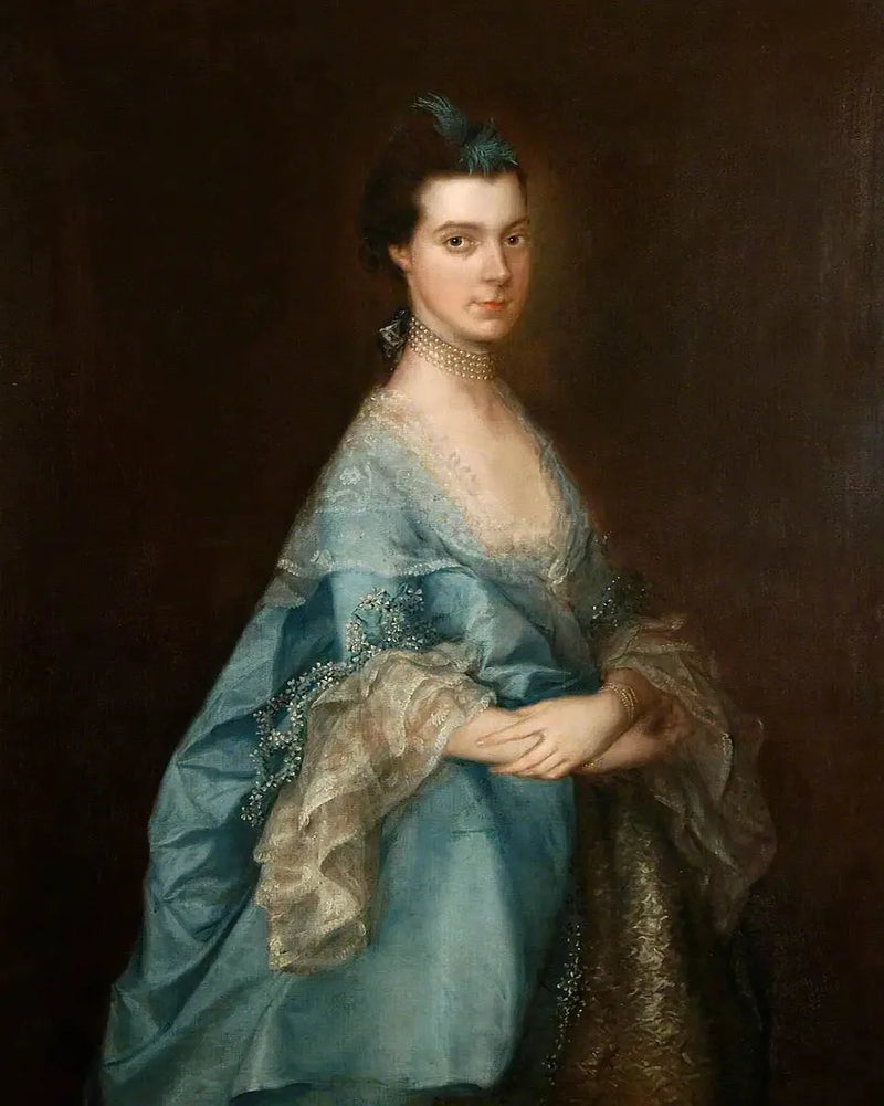 Sininen naisen muotokuva (aikaisemmin tunnettu nimellä « Miss Edgar ») - Thomas Gainsborough
