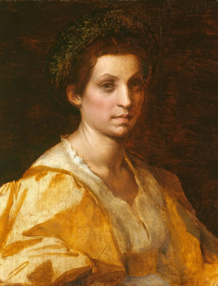 Naisen muotokuva keltaisessa - Andrea del Sarto