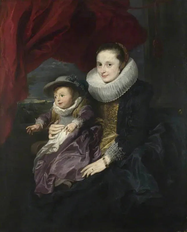 Naisen ja lapsen muotokuva - Antoine van Dyck