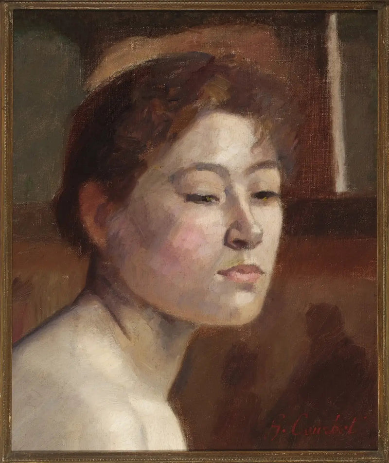 Naisen muotokuva - Gustave Courbet
