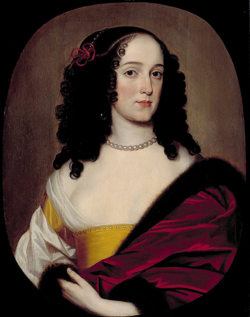 Naisen muotokuva, mahdollisesti Anna Trajectina van Brederode (1625/26–1672), George Hermann Reinhardin, Wiedin kreivin, puoliso - Gerrit van Honthorst