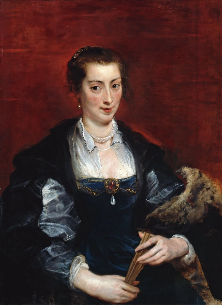 Naisen muotokuva, perinteisesti tunnistettu Isabella Brantiksi - Peter Paul Rubens