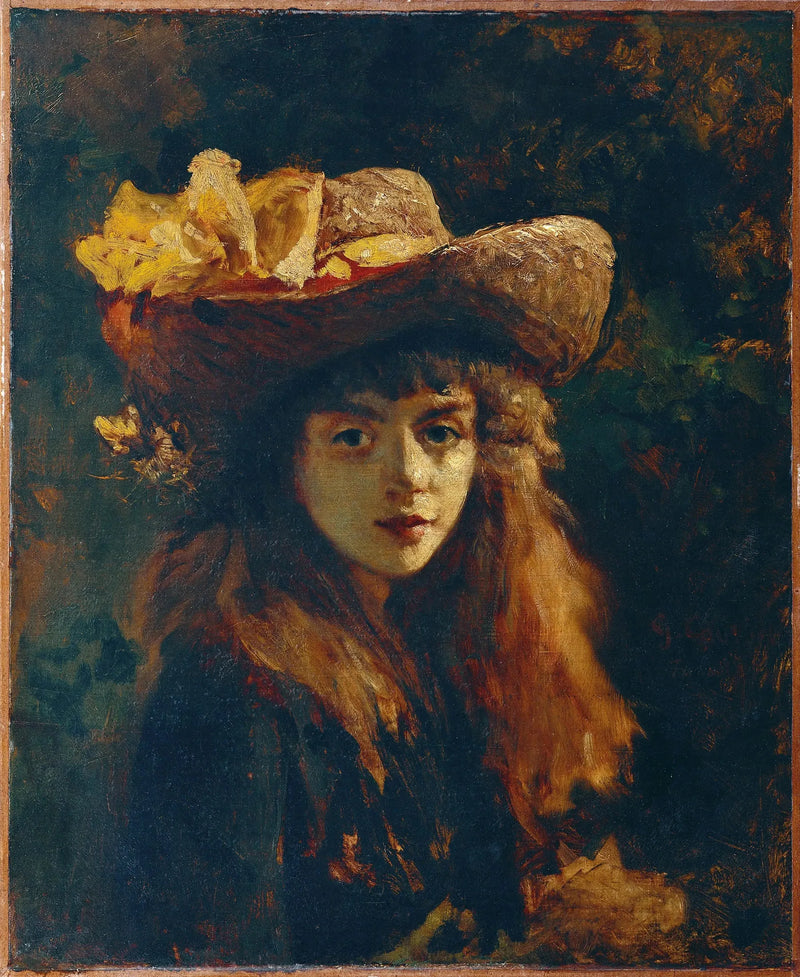 Tytön muotokuva - Gustave Courbet