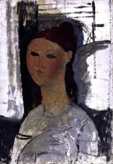 Nuoren naisen muotokuva, istuva - Amedeo Modigliani
