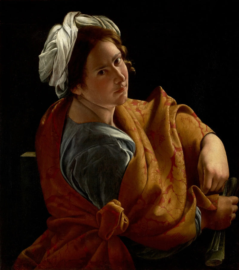 Nuoren naisen muotokuva sibyylinä - Orazio Gentileschi
