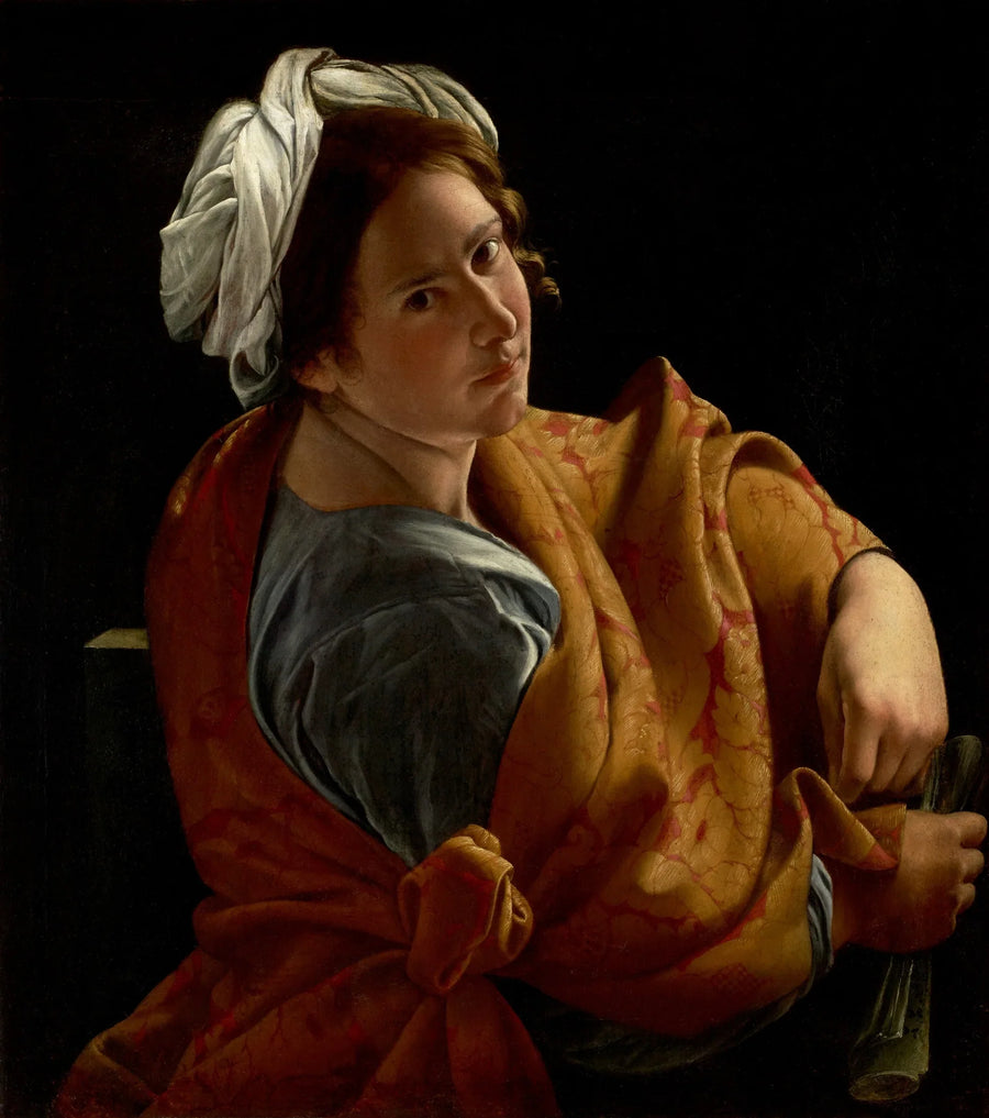 Nuoren naisen muotokuva sibyylinä - Orazio Gentileschi