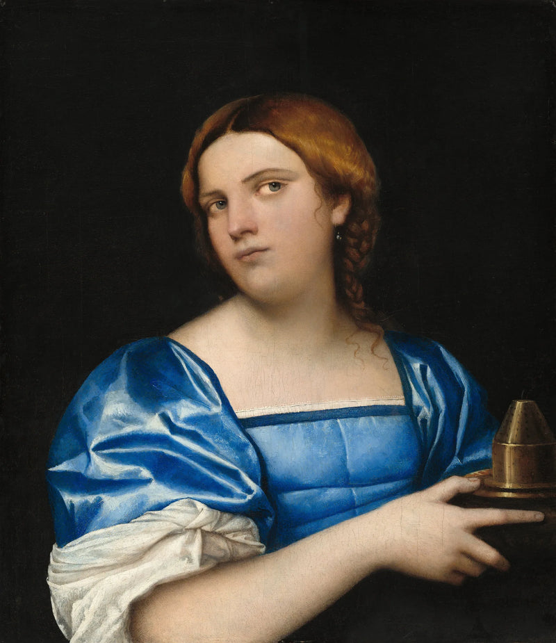 Nuoren naisen muotokuva viisaana neitsyenä - Sebastiano del Piombo