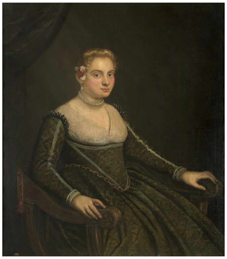 Nuoren naisen muotokuva - Jacopo Tintoretto