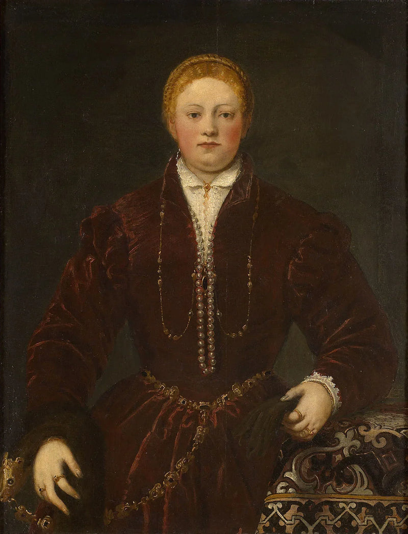 Nuoren naisen muotokuva - Jacopo Tintoretto