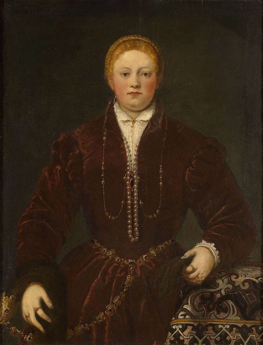 Nuoren naisen muotokuva - Jacopo Tintoretto