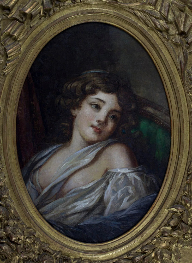 Nuoren naisen muotokuva - Jean-Baptiste Greuze