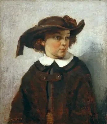 Nuoren tytön muotokuva - Gustave Courbet