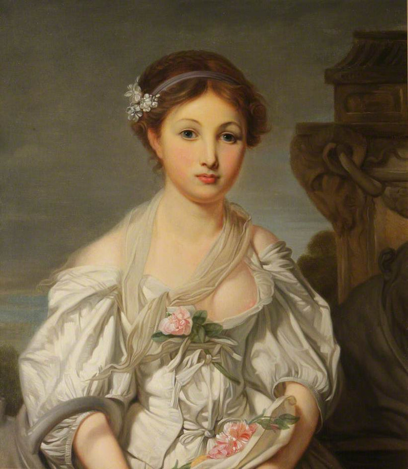 Nuoren tytön muotokuva (Rikki mulli) - Jean-Baptiste Greuze