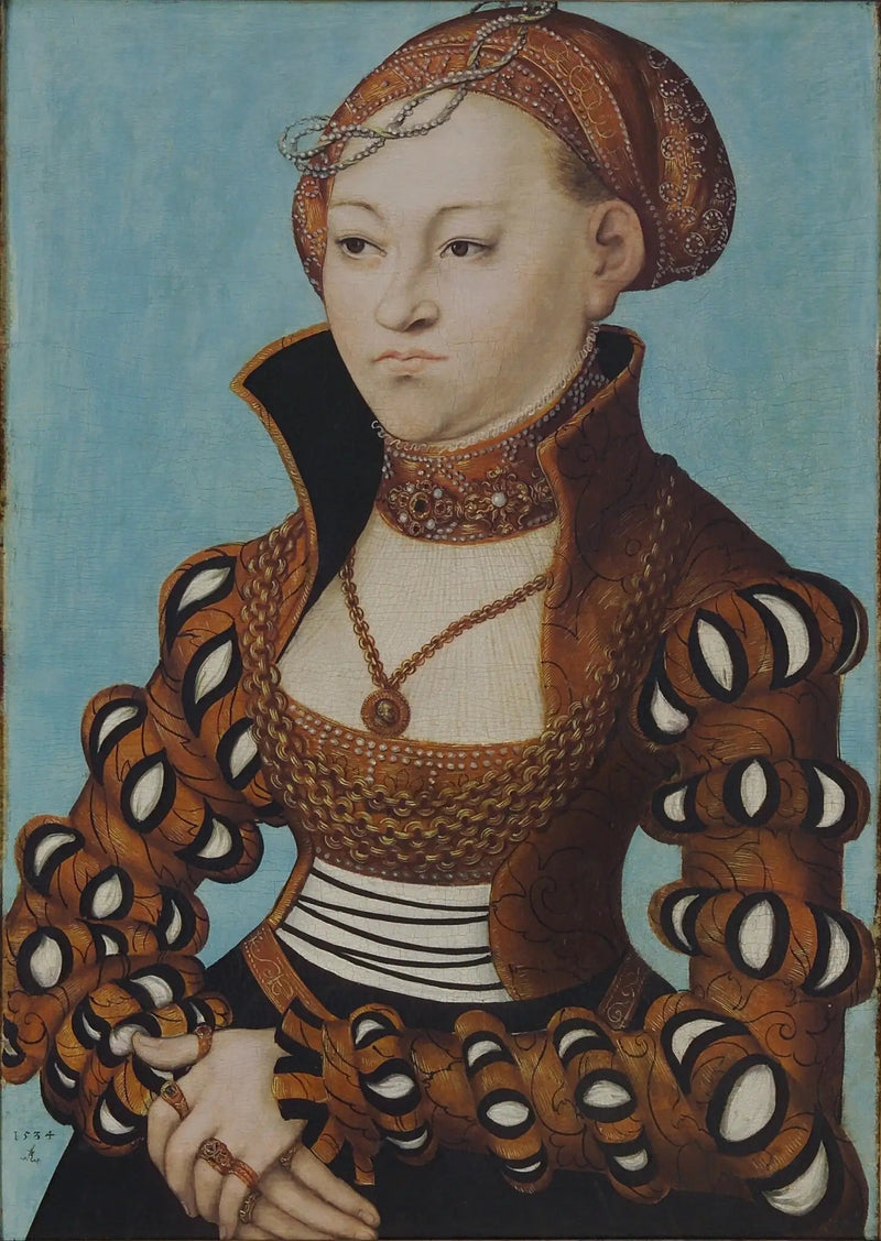 Saxonainen aatelisnaisen muotokuva - Lucas Cranach vanhempi