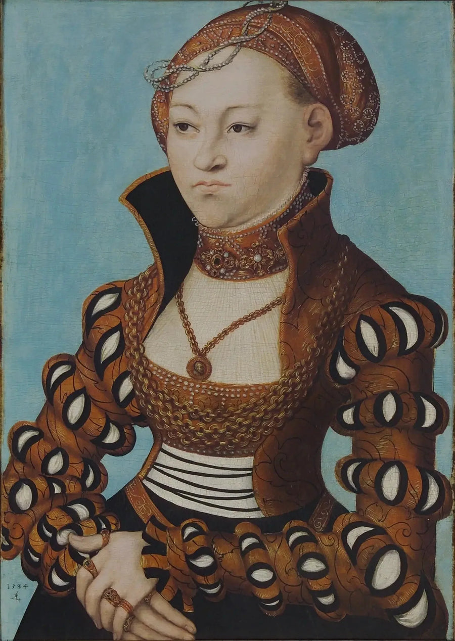 Saxonainen aatelisnaisen muotokuva - Lucas Cranach vanhempi