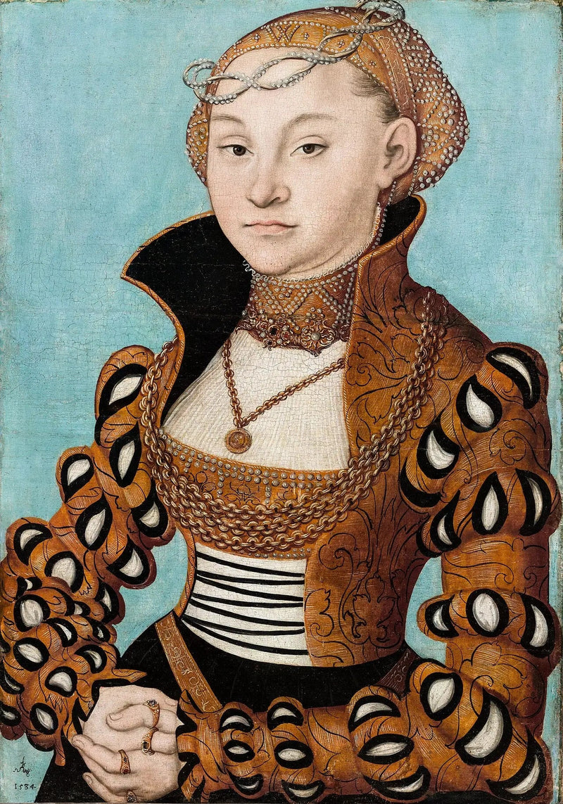 Saxonainen aatelisnaisen muotokuva - Lucas Cranach vanhempi