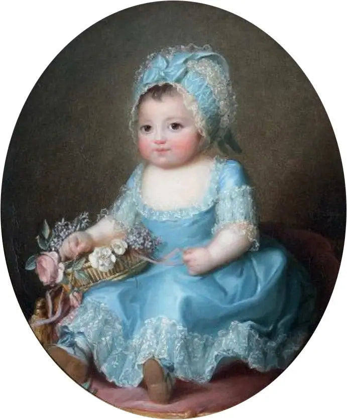 Pieni tytön, nimeltä Sophie de Bourbon, mademoiselle d'Artois (1776-1783) - Élisabeth Vigée Le Brun