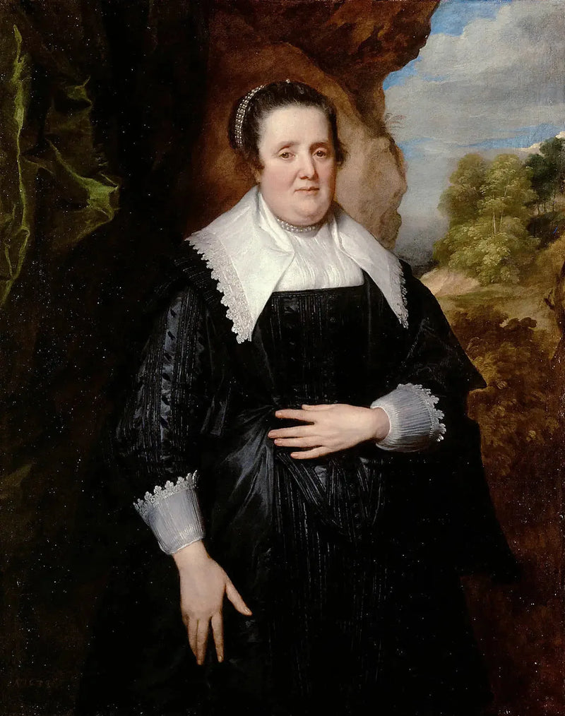 Vanhan naisen muotokuva - Antoine van Dyck