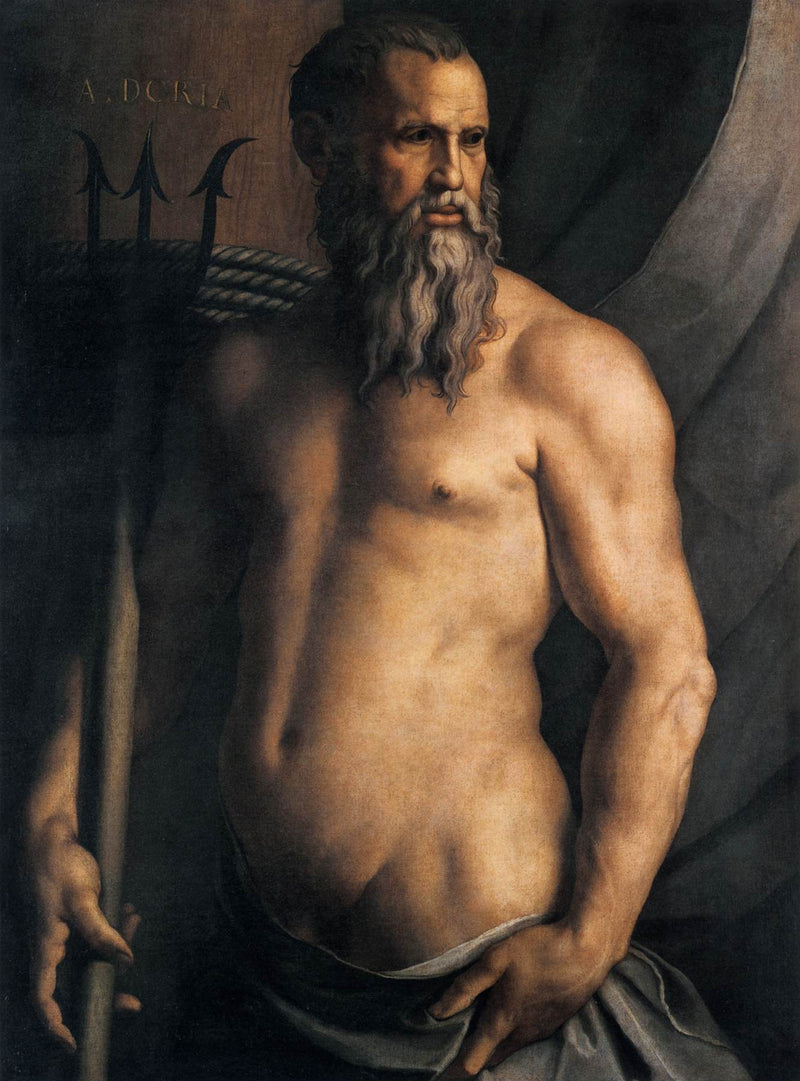 Andrea Dorian muotokuva Neptunuksessa - Bronzino